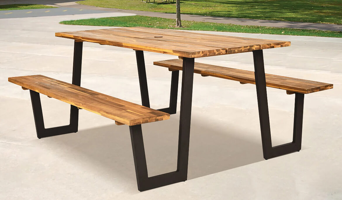 unique custom made outdoor table