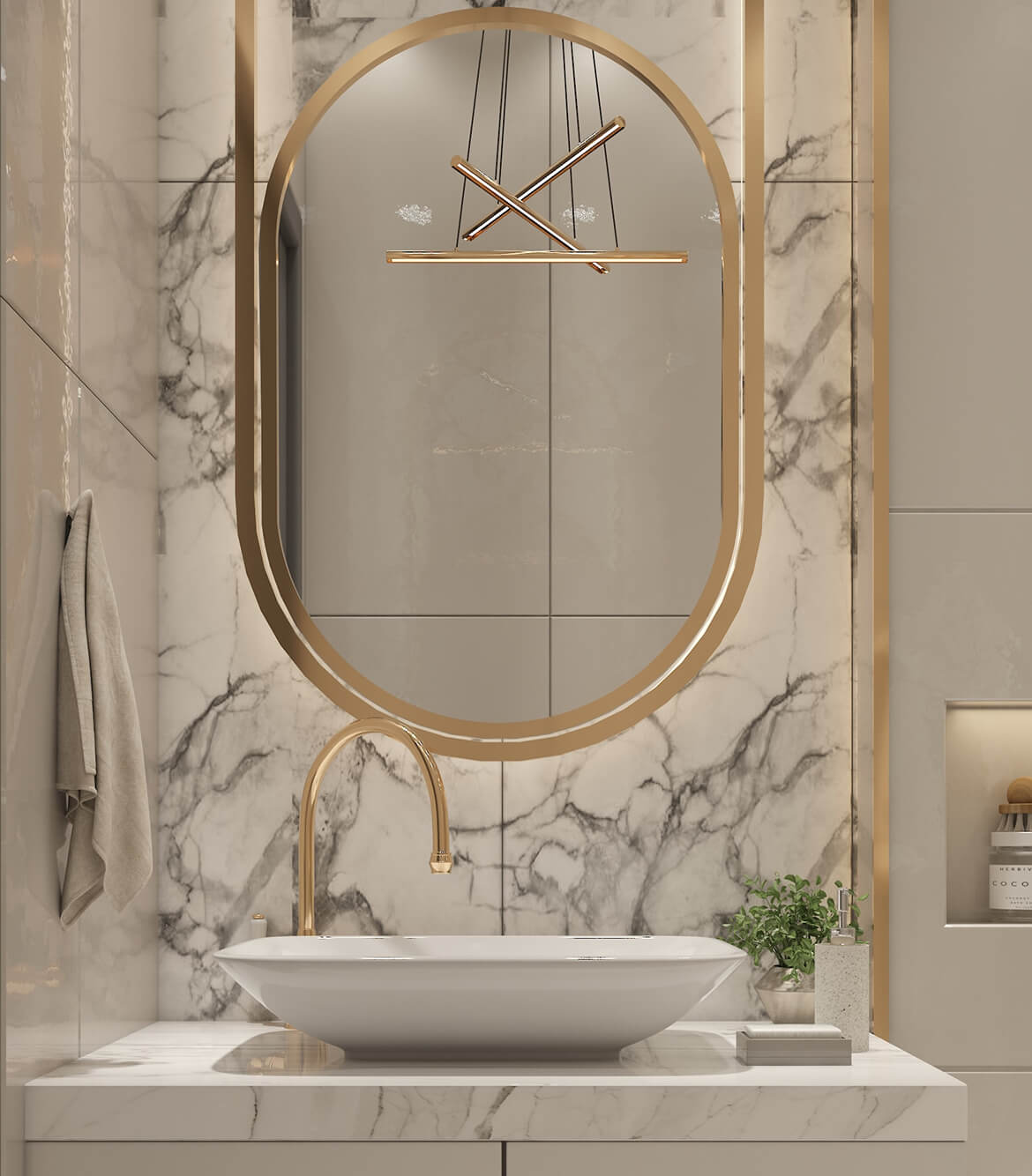 modern bathroom mirror unit