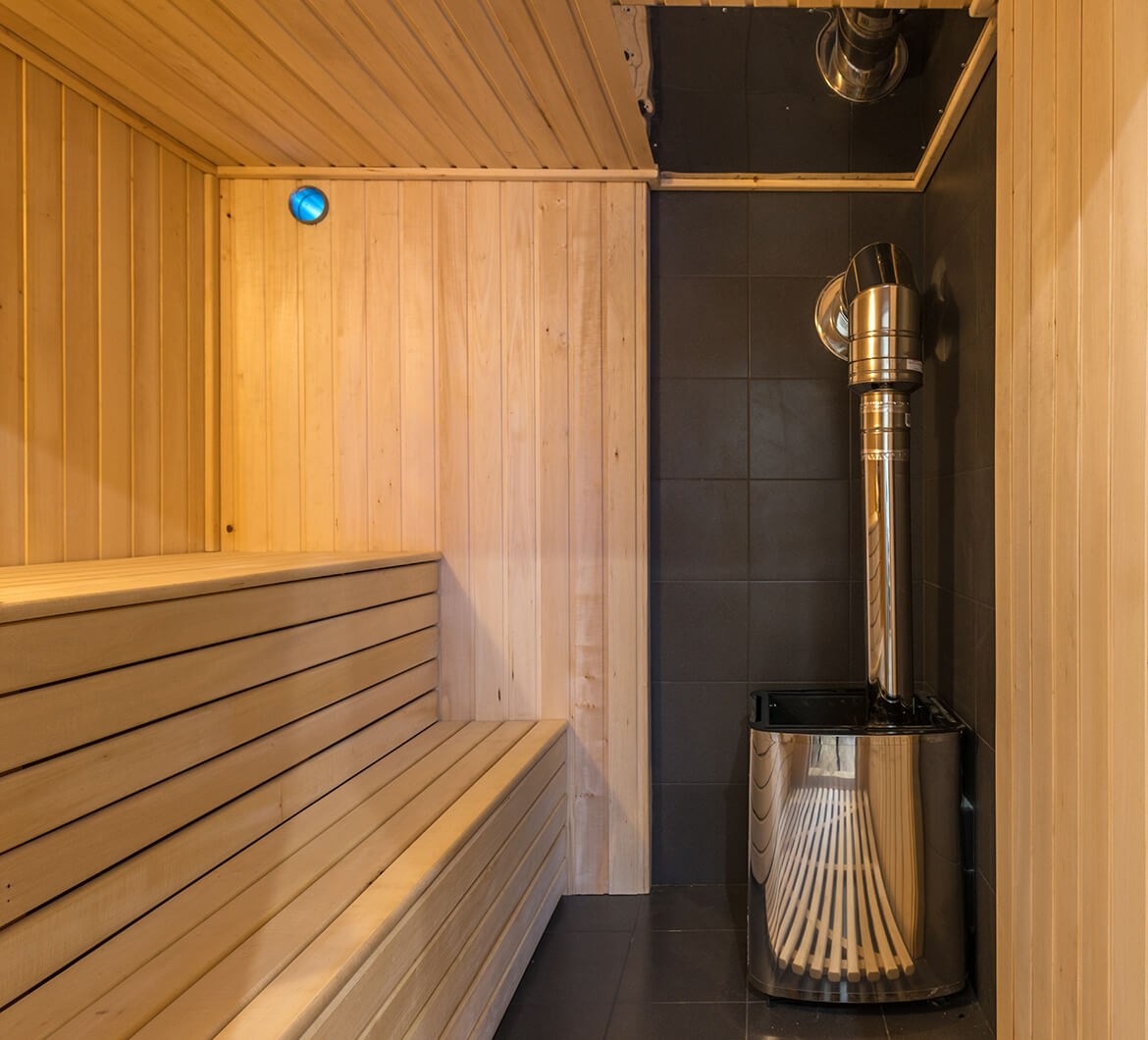 modern sauna room