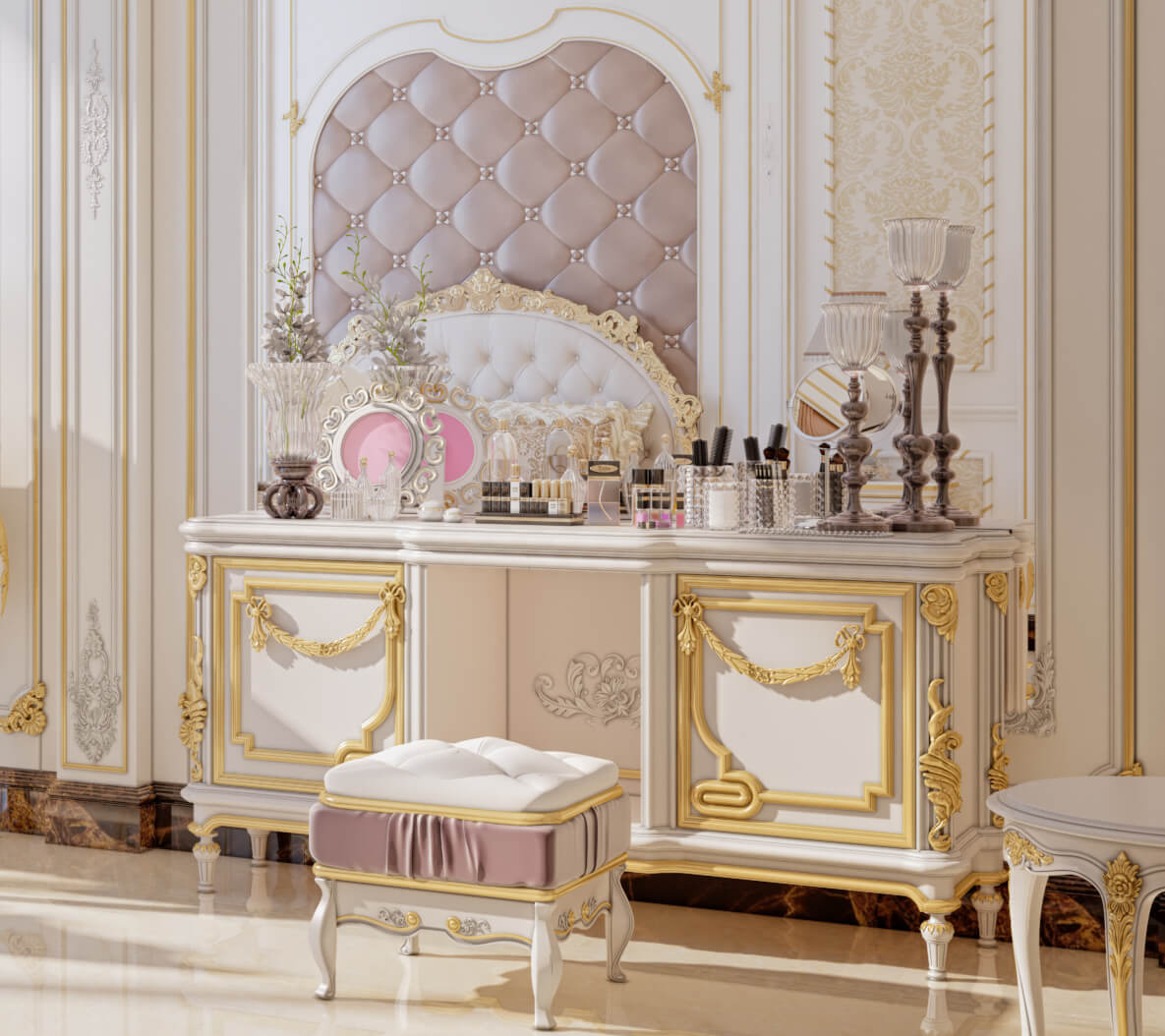 luxurious dressing table