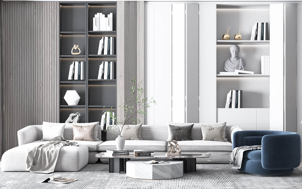 modern living room cabinet