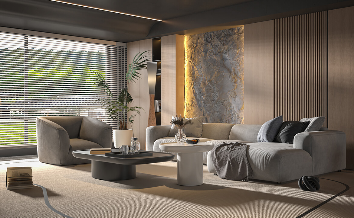 luxurious living room sofa